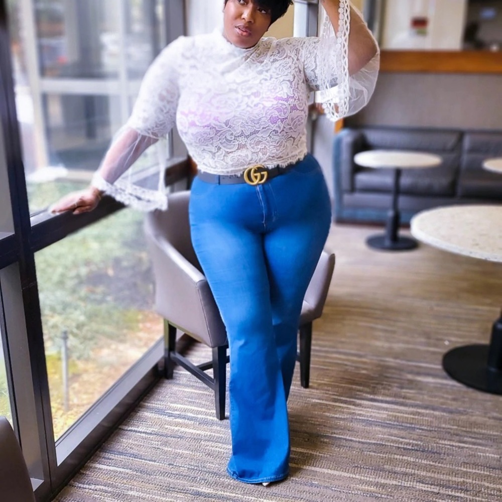 Plus size bell bottom